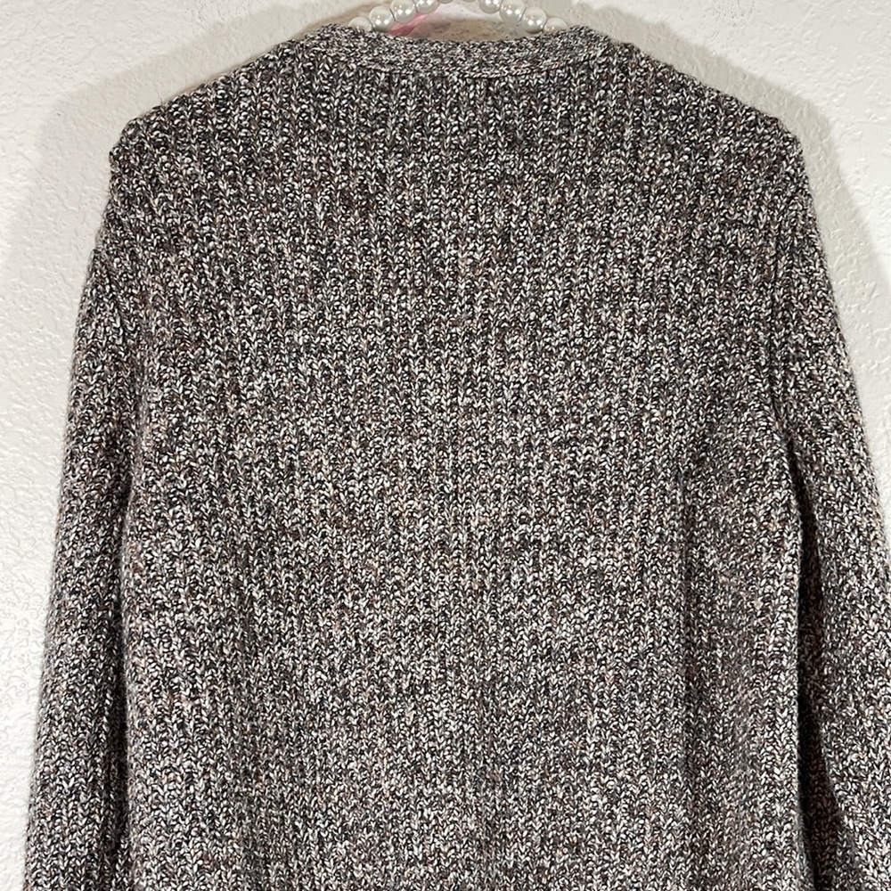 MARLED REUNITED CLOTHING Button Front Brown Knit Cardigan Sweater Women XL - Picture 6 of 9